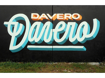 Davero Davero graffiti lettering spraypaint