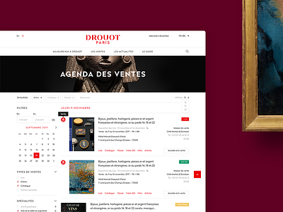DROUOT.com - website desktop drouot ui ux website