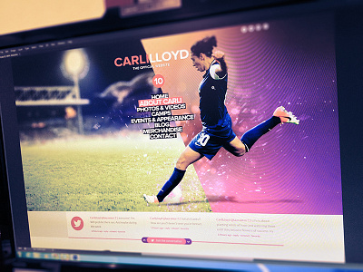 Web Design athlete football olympic soccer sports web 2.0 web design