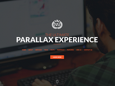 Newyork Studio flat html 5 one page single page template themeforest