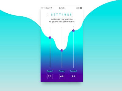 Daily ui #7: Setting page art art direction colors daily ui digital gradient mobile moviment setting trend ui ux