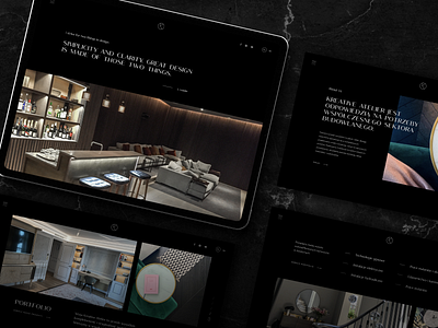 Kreative Atelier black branding dark developement luxury minimal ui web webdesign