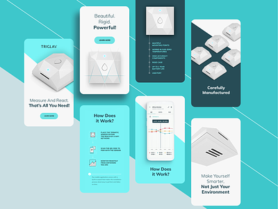 Triglav app app design landing minimal responsive rwd smarthome voila