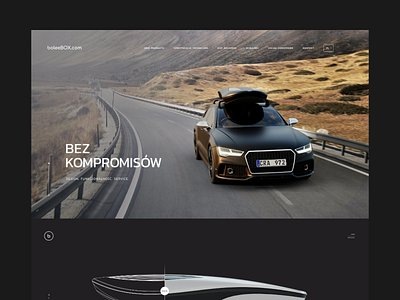 bolee black cars dark luxury sport ui ux web webdesign