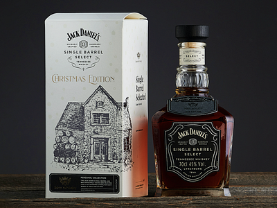 Limited Packaging Design for Jack Daniels Whisky alcohol box branding christmas dark jack jack daniels package voila whiskey whisky