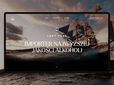 Last Port alcohol dark homepage luxury parallax web webdesign