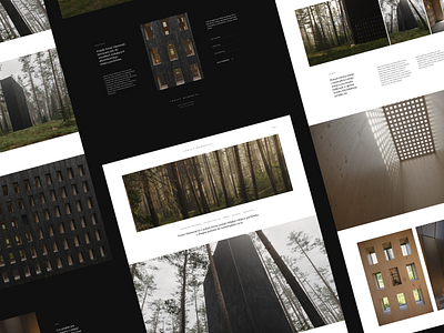 Forest Memorial dark design forest homepage landing landingpage memorial ui ux web webdesign
