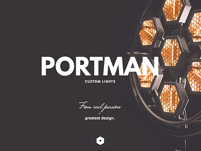 PORTMAN - custom lights dark design lights portman product