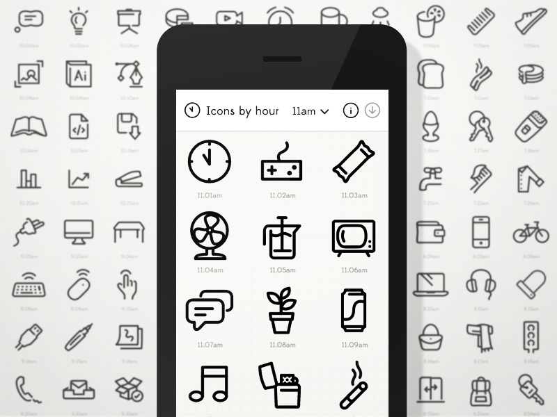 Icons by hour website 2