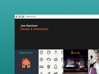 joeharrison.co.uk 2014 - New Site Design 2014 minimal portfolio responsive website redesign