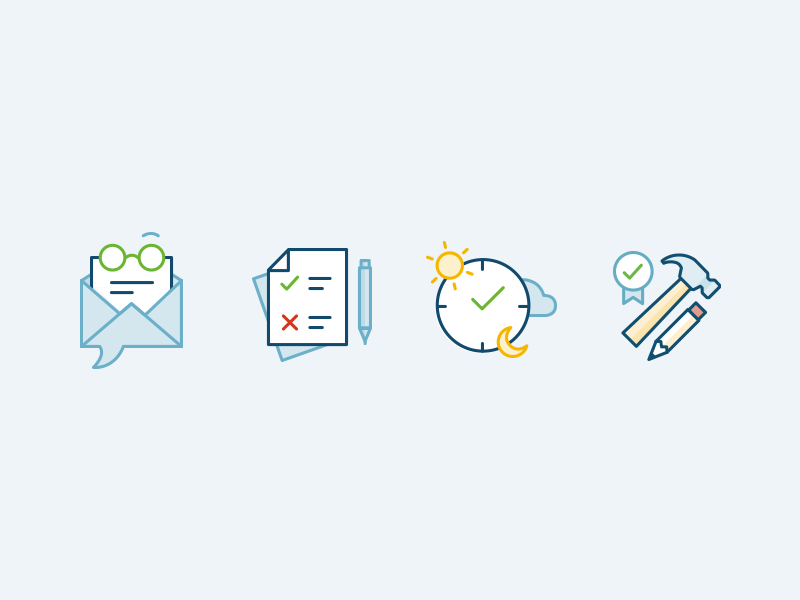 Dribbble timecounts icons