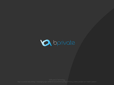 bprivate app bprivate gradient logo logodesign messages mobile texting