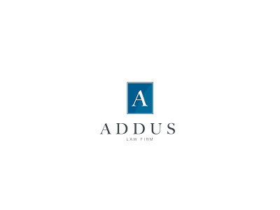 Addus a addus blue firm law logo logodesign