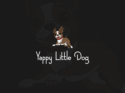 Yappy Little Dog blog bulldog cartoon dog happy little logo logo design logodesign