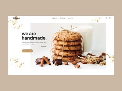 Crispy Conversation Home Page cookies cooking design ecommerce ui ui ux ux webdesign