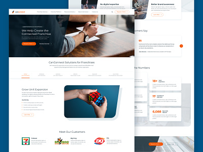 Homepage CanConnect branding design homepage typography ui ux uxui web webdesign website