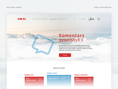 Meteo.pl Landing Page banner design brand design logo logotype meteo poland rebrand ui ux design web webdesign