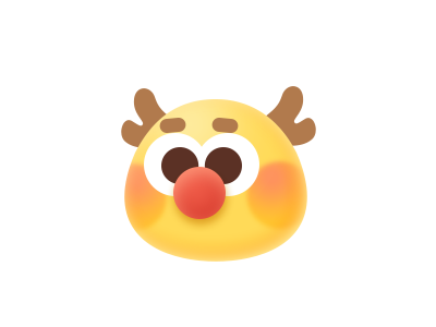 cute Christmas deer ui 图标 设计