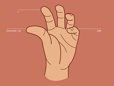 The Save for Web Claw claw gang hand illustration sign