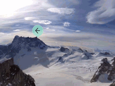 Climbing with Ueli arrow climb google green hotspot icons mountain rock snow ui virtual reality vr