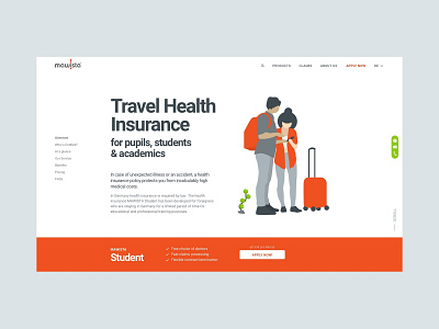 Health Insurance health students ui ux