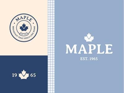 Brand Identity for Maple branding breakfast coffee design identity illustrator logo waffles