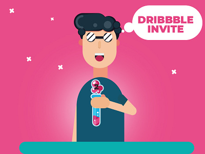 Dribbble Invitation 2 invites debut design dribbble dribbble invitation first hello illustration shot typography ui ux web