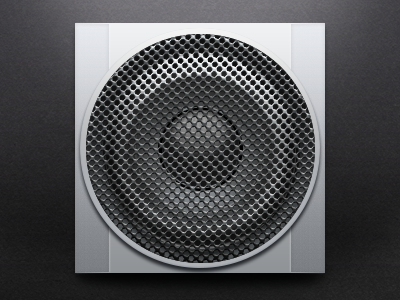 music icon design icon metal music the speakers ui
