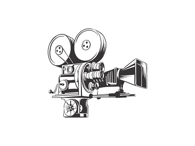 Sketch - Retro Movie Camera
