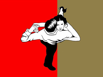 Sketch - Tango dancer logo sketch tango