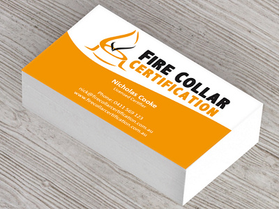 Branding for Fire Collar Certification branding business card design logo logodesign