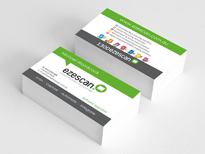 EzeScan Business Card brandidentity branding businesscard design illustration logo