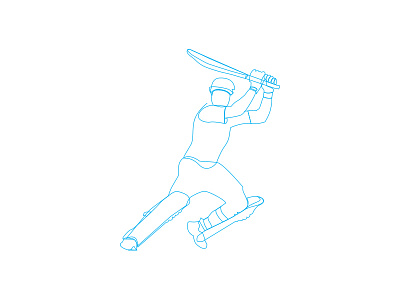 Line art illustrator line play sport wip