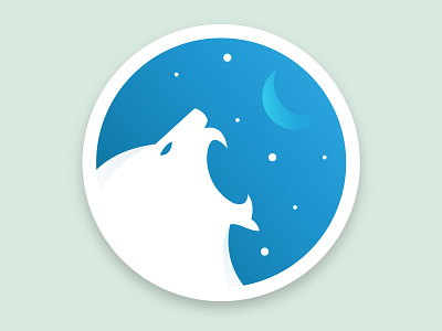 Roaring Lion badge design dribbble shot icon light lion logo moon night roar