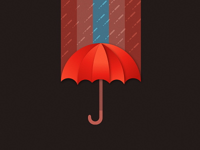 Umbrella Illustration illustration illustrator rain umbrella