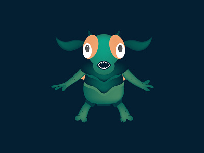 Cute Monster Illustration cute design illustration illustrator logo monster