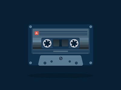 Cassette Illustration cassette design illustration illustrator logo tape