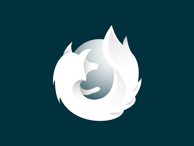 Firefox White design fire fox illustration illustrator logo
