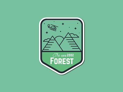 The Forest Badge badge design forest illustration illustrator logo mountain