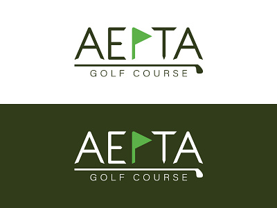 AEPTA - Golf Course branding concept course design designer golf golfer logo