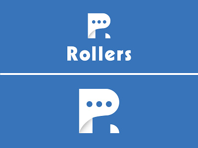 Rollers Logo branding concept design designer letter logo mark r