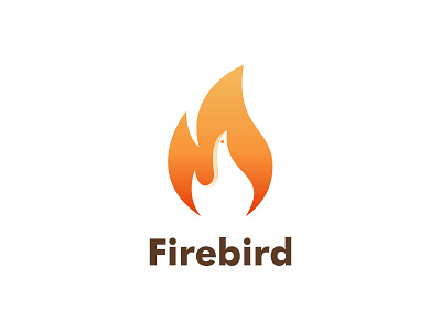 Firebird Logo bird brand identity branding fire logo logo design logo designer