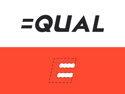 Equal brand identity branding concept e equal illustration logo logo design logo designer logomark typography