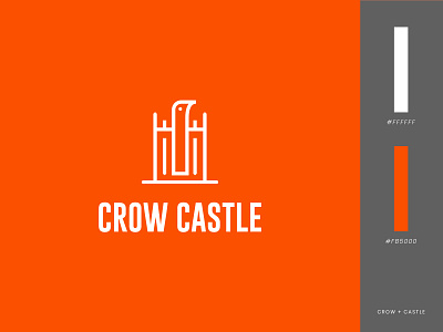 Crow Castle Logo! bird brand identity branding castle concept crow illustration logo logo design logo designer typography