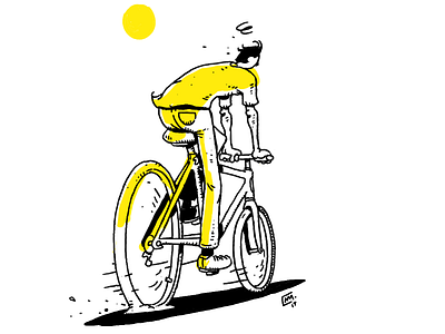 #mylifeillustrations 1 bicycle bike black cartoon cyclist illustration
