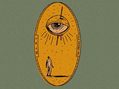 Slay the judging eye eye illustration vintage