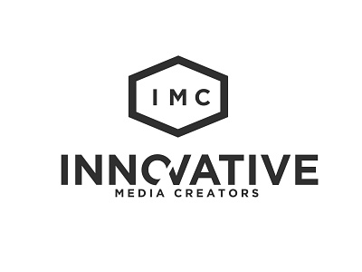 Innovative Media Creators Ad Agency Logo ad agency bold branding logo simple design