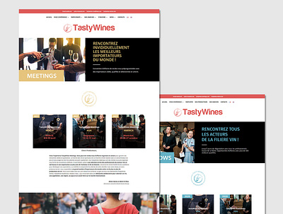 TastyWines Landing Page design elegant graphic design landing page responsive sports theme ui web web design webpage website wine wordpress