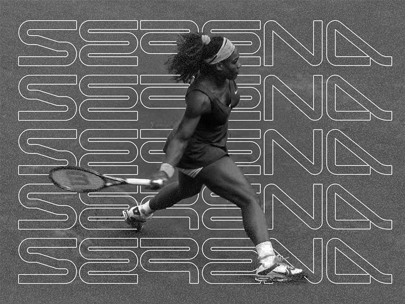Serena Type customtype dailytype designinspiration font fontself futuristic graphicdesign ivanisawesome nike serena sport tennis typedaily typedesign typeface typeface design typography