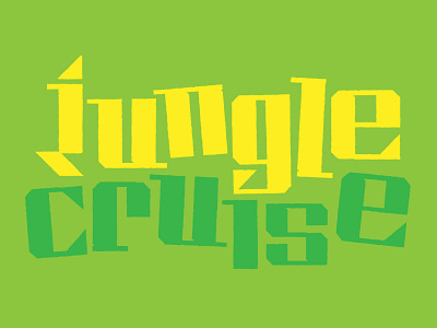 Jungle Cruise Type Exploration customtype design typeface design typography